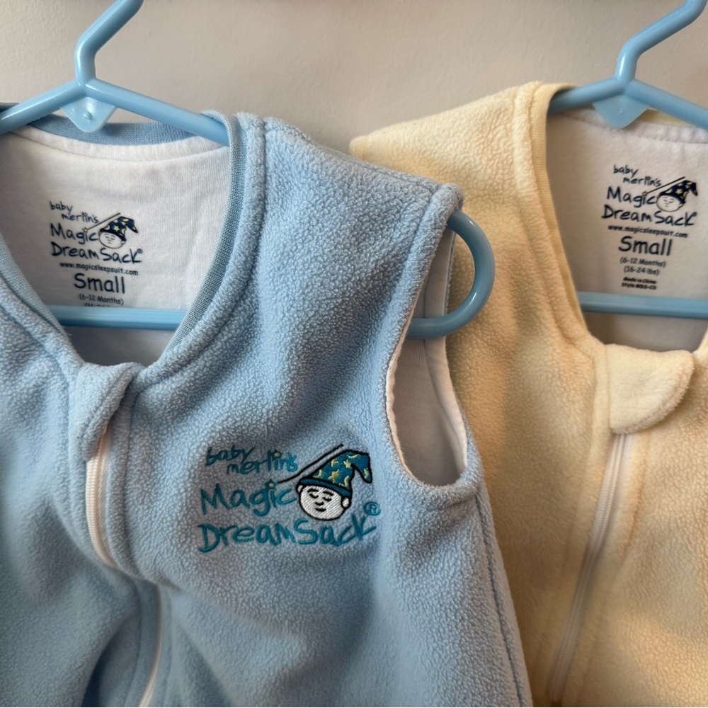 Set of 2 Baby Merlin's Magic Dream Microfleece Sleep Sacks — Small, 6-12 Months - Picture 2 of 4
